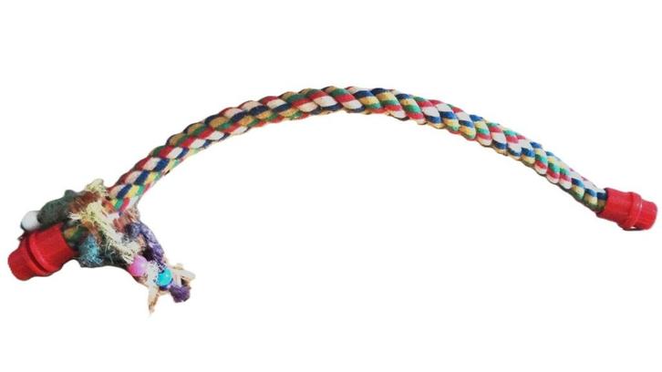 Zit touw speelgoed kooi papagaai parkieten en vogels., Dieren en Toebehoren, Vogels | Toebehoren, Gebruikt, Speelgoed, Ophalen