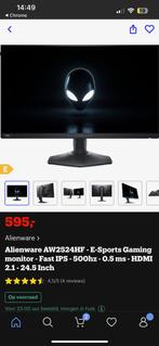 Alienware 500hz ips aw2534hf. Nieuw in doos met garantie, Gaming, HDMI, IPS, Verzenden