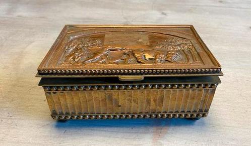 Antiek koperen doosje kistje #932, Antiek en Kunst, Antiek | Koper en Brons, Koper, Ophalen of Verzenden