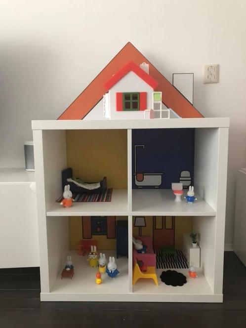 Nijntje poppenhuis ACHTERWAND voor Ikea Kalax 77x77, Kinderen en Baby's, Speelgoed | Poppenhuizen, Zo goed als nieuw, Ophalen