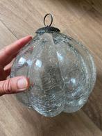 3 zeer grote kerstballen heksenballen glas craquelé 15 cm, Diversen, Kerst, Ophalen of Verzenden, Zo goed als nieuw
