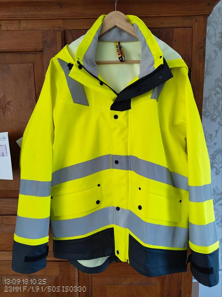 Blaklader Werkjas Maat M - Neon Geel, Tuin en Terras, Werkkleding, Zo goed als nieuw, Jas, Ophalen of Verzenden