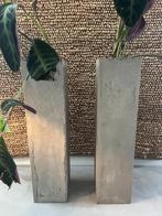Bloempot | 2 stuks | betonlook | grijs, Tuin en Terras, Bloempotten, Ophalen, Binnen, Zo goed als nieuw, Minder dan 25 cm