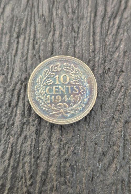 10 cent 1944 D replicaverzamelmunt., Postzegels en Munten, Munten | Nederland, 10 cent, Koningin Wilhelmina, Verzenden