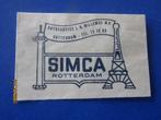 Suikerzakje  Simca Garage Willemse Rotterdam, Ophalen of Verzenden, Nederland