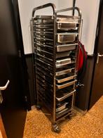 Gastronoom wagen met meerdere bakken!, Ophalen, Gebruikt, RVS Meubilair