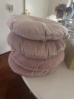Stoelkussentjes zacht roze, Huis en Inrichting, Woonaccessoires | Kussens, Ophalen of Verzenden, Zo goed als nieuw, Roze, Rond