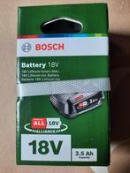 Bosch Battery 18V 2.5 Ah Nieuw, Ophalen of Verzenden, Nieuw