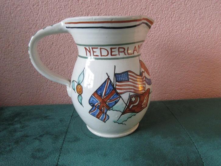 Aardewerk Bevrijdings kan 1945. Goedewaagen Gouda, Verzamelen, Militaria | Tweede Wereldoorlog, Overige soorten, Nederland, Ophalen of Verzenden