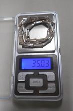 Zilveren massief modernist collier nr.811, Verzenden, Zo goed als nieuw, Zilver, Zilver