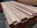 Partij b-keus hardhout latten 25x65x2500mm - per 50 stuks, Ophalen of Verzenden, 250 cm of meer, Planken, Hardhout