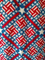 WESTERN - Lap stof met Amerikaanse stars and stripes , Overige kleuren, 120 cm of meer, Ophalen of Verzenden, Zo goed als nieuw