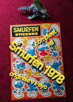 Originele peyo smurfen sticker vel 1978, Ophalen of Verzenden, Gebruikt, Overige typen