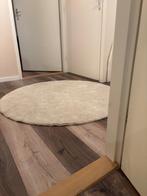 Vloerkleed rond, Huis en Inrichting, Stoffering | Tapijten en Kleden, Ophalen, Rond, Zo goed als nieuw, Crème