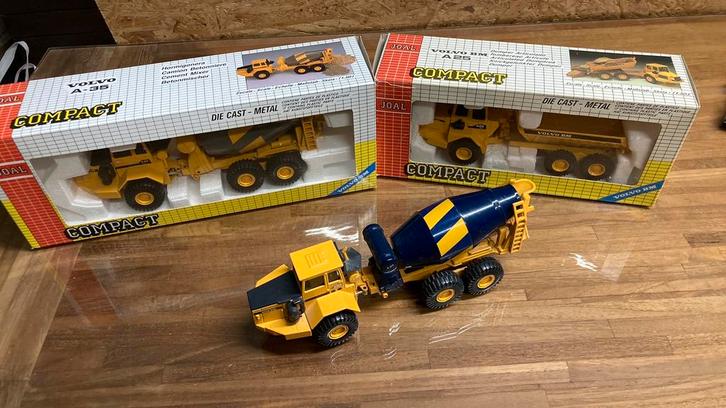 3 x Joal volvo bm A25 en A35 6x6 modellen., Hobby en Vrije tijd, Modelauto's | 1:50, Zo goed als nieuw, Bus of Vrachtwagen, Overige merken