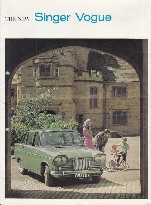 Singer Vogue autofolder uit 1965, Boeken, Auto's | Folders en Tijdschriften, Gelezen, Overige merken, Verzenden