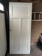 Paneeldeur (wit, hout), Ophalen, Gebruikt, 80 tot 100 cm, Binnendeur