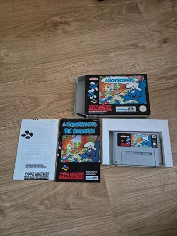 Super nintendo snes game de smurfen compleet  beschikbaar voor biedingen