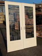 Set schuif / en-suite deuren met glas in lood 231x186cm., Ophalen