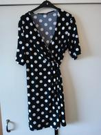Norah jurk zwart wit 46, Kleding | Dames, Jurken, Zwart, Maat 46/48 (XL) of groter, Ophalen of Verzenden, Zo goed als nieuw