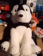 Grote Zwart Wit Knuffel Hond, Ophalen of Verzenden, Zo goed als nieuw, Hond