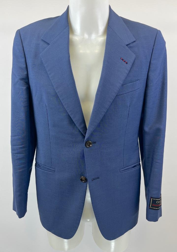 GUCCI Blauw HEREN Blazer  Maat 46, Kleding | Heren, Kostuums en Colberts, Zo goed als nieuw, Maat 46 (S) of kleiner, Blauw, Ophalen of Verzenden