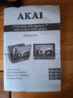 Akai Draagbare DVD Speler - ACVDS736T, Gebruikt, Draagbaar, Ophalen of Verzenden, Overige merken