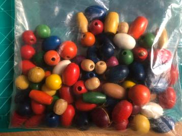 Houten Kralen Mix - Diverse Kleuren & Vormen beschikbaar voor biedingen