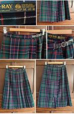 100% wollen kilt tartan schotse ruit - made in England, Ophalen of Verzenden, Zo goed als nieuw, Onder de knie