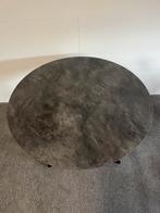 Ronde eettafel HPL leisteen 120/130/140cm, Huis en Inrichting, Tafels | Eettafels, Rond, Ophalen of Verzenden, Zo goed als nieuw