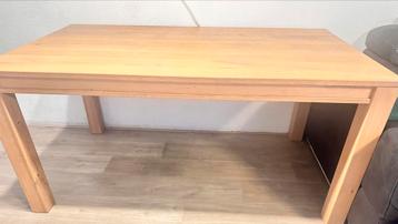 Eettafel 6 van massief hout 160x90cm beschikbaar voor biedingen