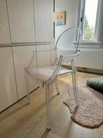 2 Originele Kartell Louis Ghost stoelen design door Starck, Twee, Kunststof, Design, Zo goed als nieuw