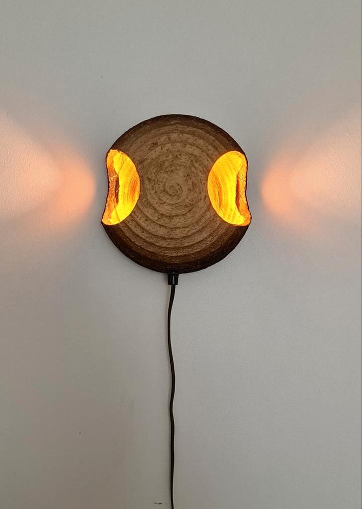 Wandlamp Brutalistisch '60 / '70, Huis en Inrichting, Lampen | Wandlampen, Gebruikt, Ophalen of Verzenden