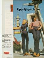 Retro reclame 1981 Levi's jeans spijkerbroeken telefooncel, Verzamelen, Verzenden, Overige typen
