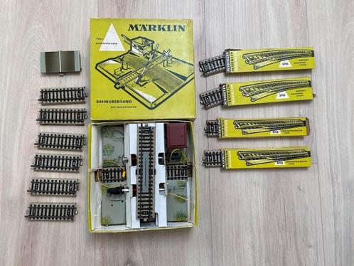 Marklin overweg - complete set 7192 en 7193, Hobby en Vrije tijd, Modeltreinen | H0, Zo goed als nieuw, Wisselstroom, Märklin