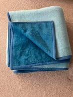 Mooie grote blauwe deken/sprei - vintage, Huis en Inrichting, Ophalen of Verzenden, Gebruikt