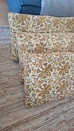 3 Sierkussens Katoen Batik 40x60 cm - Zo goed als nieuw, Ophalen of Verzenden, Zo goed als nieuw, Beige, Rechthoekig