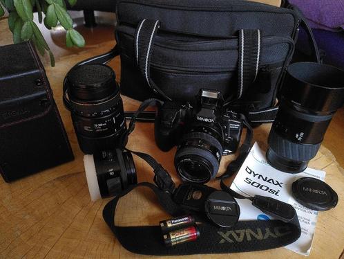 Minolta Dynax 500 SI kit, Audio, Tv en Foto, Fotocamera's Analoog, Zo goed als nieuw, Spiegelreflex, Minolta, Ophalen