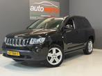Jeep Compass 2.0 Limited, Leder, Cruise control, 18Inch L.M., 450 kg, Zwart, Handgeschakeld, SUV of Terreinwagen