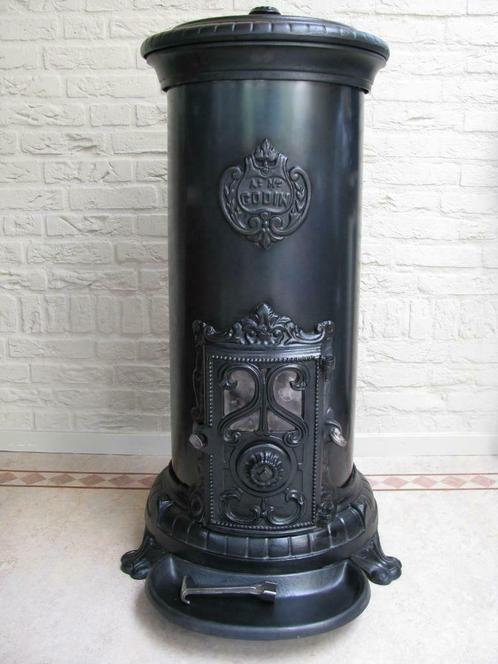 Prachige Grote Godin hout of kolen kachel type 3721 (10KW), Huis en Inrichting, Kachels, Zo goed als nieuw, Vrijstaand, Allesbrander