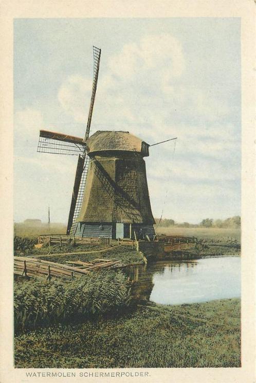 (701-342-031) Schermerpolder Watermolen, Verzamelen, Ansichtkaarten | Nederland, Noord-Holland, Verzenden