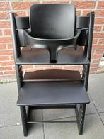 Stokke Trip Trap stoel zwart inclusief zitje, Ophalen, Gebruikt, Meegroeistoel
