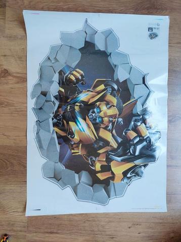 Transformer Bumblebee muursticker 40x60 beschikbaar voor biedingen