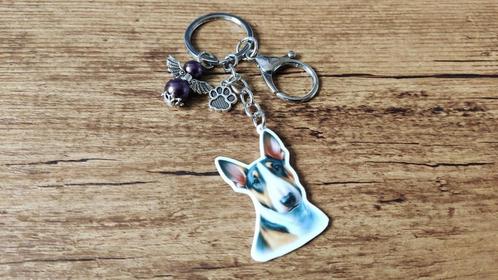 Sleutelhanger Bull terriër groot met beschermengeltje, Sieraden, Tassen en Uiterlijk, Tassen | Damestassen, Nieuw, Verzenden