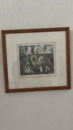 Prent rechters ingelijst, Ophalen, Voor 1940