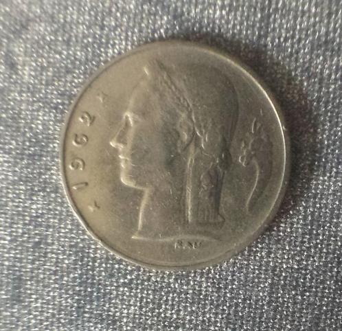 1 Belgische franc 1962 [2445]  [PoMuNi], Postzegels en Munten, Munten | België, Losse munt, Metaal, Ophalen of Verzenden