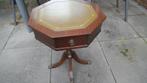 achthoekig tafeltje met lades brocante, Huis en Inrichting, Tafels | Sidetables, Gebruikt, 50 tot 100 cm, Ophalen of Verzenden