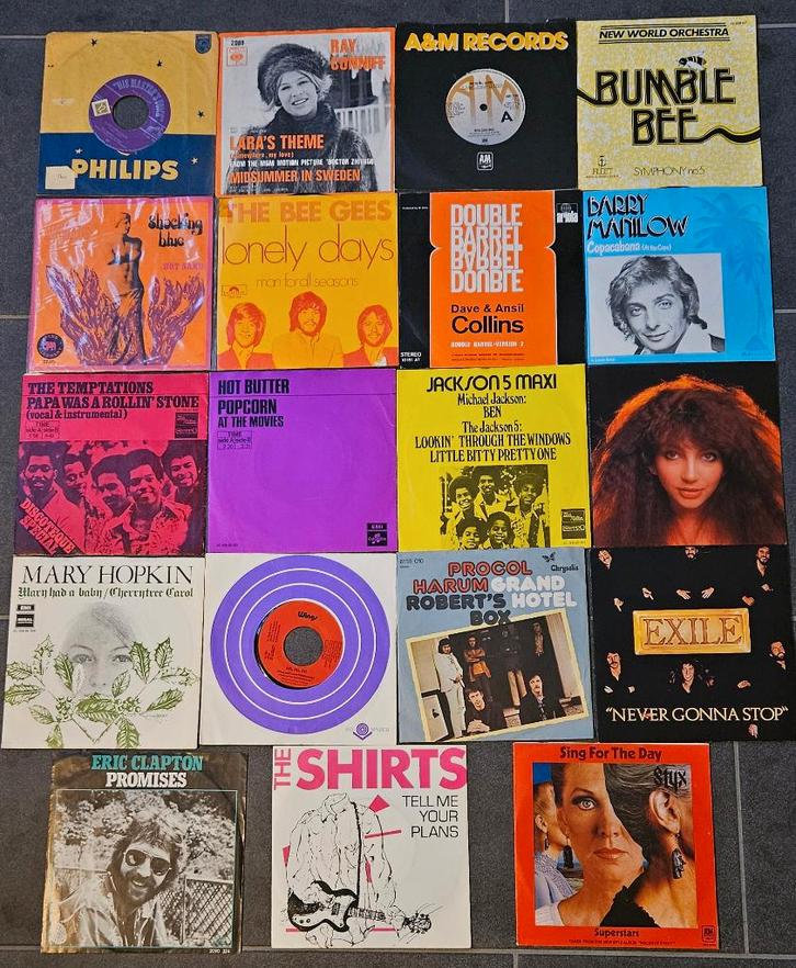 18 Singles 7" vinyl, hits ca.1961 t/m jaren 1980, zeer gaaf!, Cd's en Dvd's, Vinyl Singles, Zo goed als nieuw, Single, Pop, 7 inch