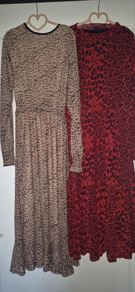 2 panterjurken maat 152/158, Kinderen en Baby's, Kinderkleding | Maat 152, Nieuw, Meisje, Jurk of Rok, Ophalen of Verzenden