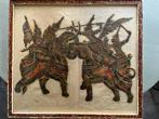 Oud Balinees schilderij op rijstpapier, Antiek en Kunst, Ophalen of Verzenden